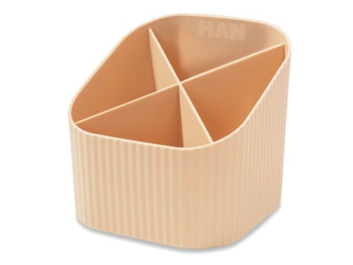 Pennenkoker HAN Re-X-LOOP 4-vaks pastel oranje 100%         gerecycled materiaal