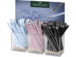 Potlood Faber-Castell Grip sparkle display á 3 kokers (sky  blue, zwart, rosé shadows)