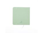 Schetsboek Kangaro 12x12cm mint PU hardcover 80 blad 140    grams roomwit papier met elastiek en lint