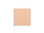 Schetsboek Kangaro 12x12cm oud roze PU hardcover 80 blad    140 grams roomwit papier met elastiek en lint