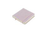 Schetsboek Kangaro 12x12cm violet PU hardcover 80 blad 140  grams roomwit papier met elastiek en lint