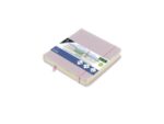 Schetsboek Kangaro 12x12cm violet PU hardcover 80 blad 140  grams roomwit papier met elastiek en lint