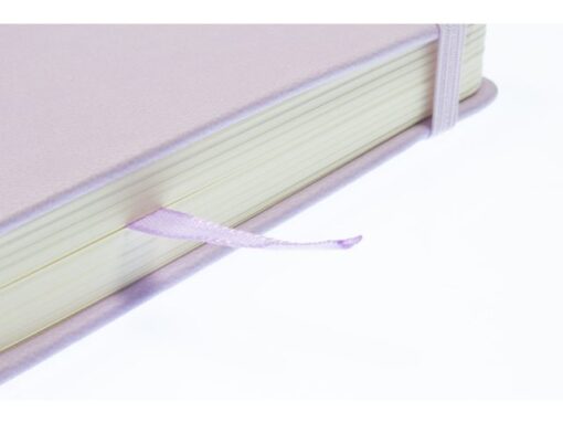 Schetsboek Kangaro 12x12cm violet PU hardcover 80 blad 140  grams roomwit papier met elastiek en lint