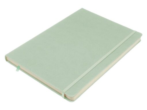 Schetsboek Kangaro A4 mint PU HC 80 blad 140gr roomwit met  elastiek en lint
