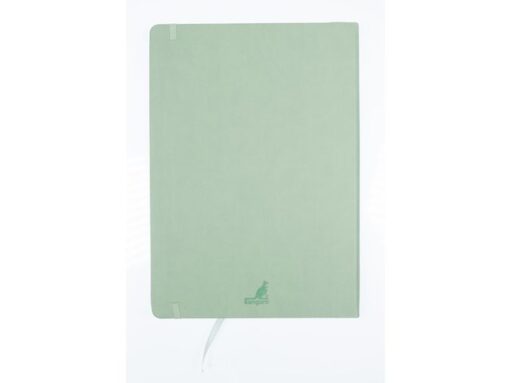 Schetsboek Kangaro A4 mint PU HC 80 blad 140gr roomwit met  elastiek en lint