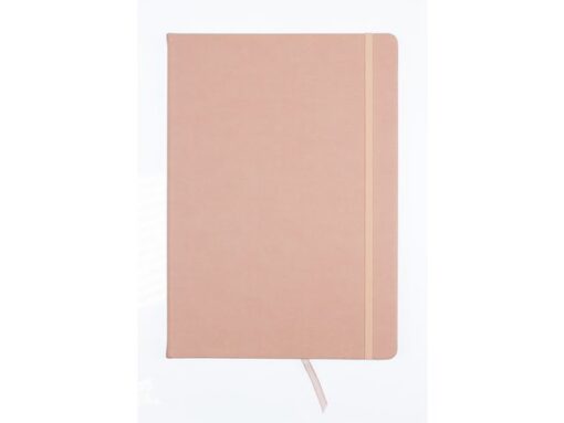Schetsboek Kangaro A4 oud roze PU HC 80 blad 140gr roomwit  met elastiek en lint