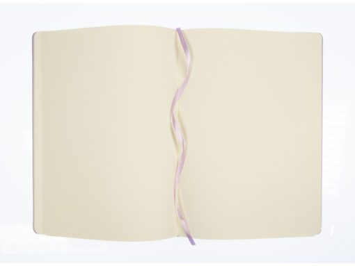 Schetsboek Kangaro A4 violet PU HC 80 blad 140gr roomwit    met elastiek en lint