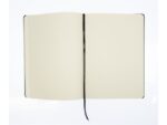 Schetsboek Kangaro A4 zwart PU HC 80 blad 140gr roomwit met elastiek en lint