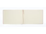 Schetsboek Kangaro A5 landscape oud roze PU HC 80 blad      140gr roomwit met elastiek en lint
