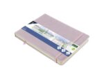 Schetsboek Kangaro A5 landscape violet PU HC 80 blad 140gr  roomwit met elastiek en lint