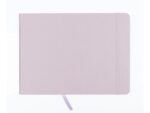 Schetsboek Kangaro A5 landscape violet PU HC 80 blad 140gr  roomwit met elastiek en lint