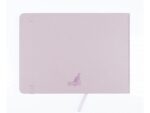 Schetsboek Kangaro A5 landscape violet PU HC 80 blad 140gr  roomwit met elastiek en lint