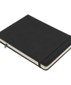 waardoor pagina's niet loslaten en mede door de harde kaft goed beschermd zijn. Het schetsboekje is ook voorzien van een leeslint en afsluitelastiek