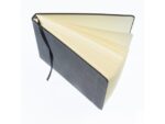 Schetsboek Kangaro A5 landscape zwart PU HC 80 blad 140gr   roomwit met elastiek en lint