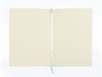 Schetsboek Kangaro A5 mint PU HC 80 blad 140gr roomwit met  elastiek en lint