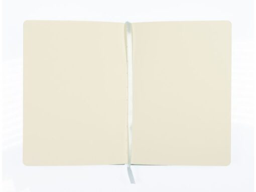 Schetsboek Kangaro A5 mint PU HC 80 blad 140gr roomwit met  elastiek en lint