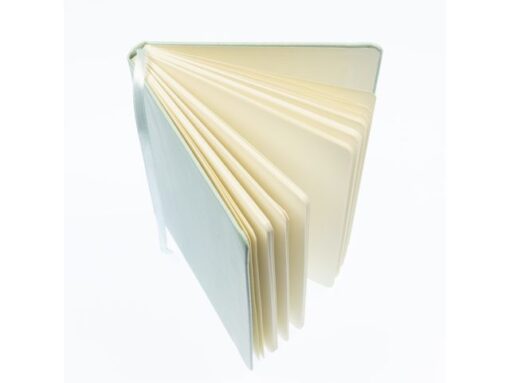 Schetsboek Kangaro A5 mint PU HC 80 blad 140gr roomwit met  elastiek en lint