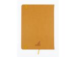 Schetsboek Kangaro A5 okergeel PU HC 80 blad 140gr roomwit  met elastiek en lint