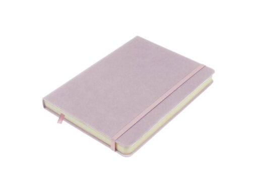 Schetsboek Kangaro A5 violet PU HC 80 blad 140gr roomwit    met elastiek en lint