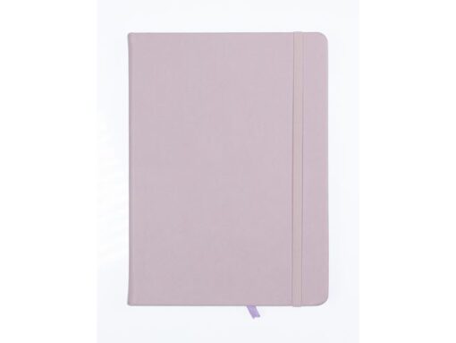 Schetsboek Kangaro A5 violet PU HC 80 blad 140gr roomwit    met elastiek en lint