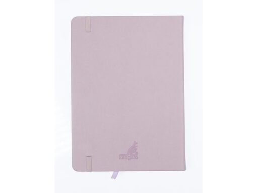 Schetsboek Kangaro A5 violet PU HC 80 blad 140gr roomwit    met elastiek en lint