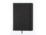 Schetsboek Kangaro A5 zwart PU HC 80 blad 140gr roomwit met elastiek en lint