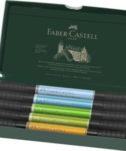 Tekenstift Faber-Castell Pitt Artist duo marker Animals     etui 5stuks  kleur nrs: 109,112,148,154,170