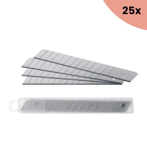 25x Reservemesjes Westcott 9mm pak 10 strips