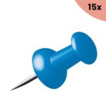 15x Pushpins Alco doosje a 40 stuks donkerblauw