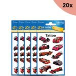 15x Avery Tattoo etiket Z-design Kids pakje a 1 vel race auto's