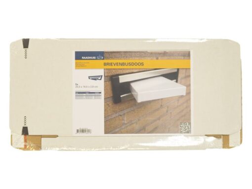 Brievenbusdoos Raadhuis wit EG 255x160x28mm krimp a 25 stuks