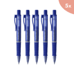 5x Faber Castell Balpen Faber-Castell Polyball View admiraal blauw