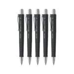 5x Faber Castell Balpen Faber-Castell Polyball XB  zwart