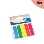 15x Info Notes Info Page Markers film 12x44mm, 5 kleuren