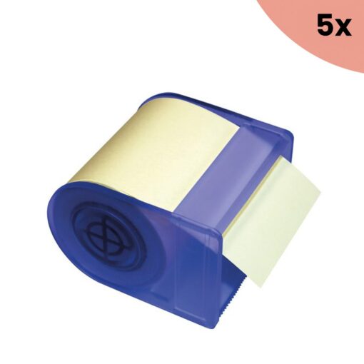 5x Info Notes dispenser + rol voor rollen 60mmx10m
