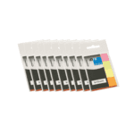 10x Info Notes Info Page Markers papier brilliant 20x50mm, 4 kleuren