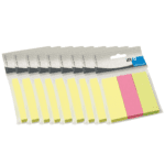 10x Info Notes Info Page Marker papier 25x75mm, 3 kleuren