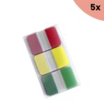 5x Indextabs Info Notes 3x25x38mm. houder met clip