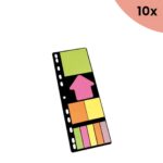 10x Info Notes Info sticky notes op kaart diverse formaten / kleuren