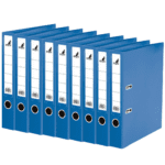 10x Kangaro KTC Ordner Kangaro A4 2 rings 75mm PP/ PP blauw