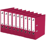 10x Kangaro KTC Ordner Kangaro A4 2 rings 75mm PP/ Papier bordeaux