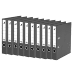 10x Kangaro KTC Ordner Kangaro A4 2 rings 75mm PP/ PP zwart