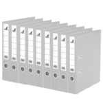 10x Kangaro KTC Ordner Kangaro A4 2 rings PP/Papier 5cm wit