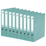10x Kangaro KTC Ordner Kangaro A4 2 rings PP/Papier 5cm turquoise