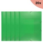 20x Kangaro KTC Elastomap Kangaro A4 PP volle kleur groen