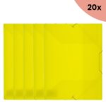 20x Kangaro KTC Elastomap Kangaro A4 PP volle kleur geel