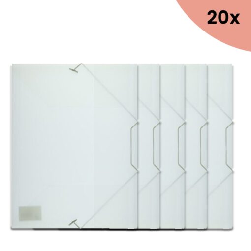 20x Kangaro KTC Elastomap Kangaro A4 PP transparant