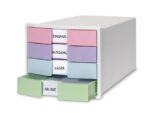 Ladekast HAN Impuls met 4 gesloten laden wit/pastel