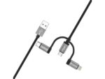 Oplaadkabel Varta 3 in 1 USB A naar USB C, lightning en     micro
