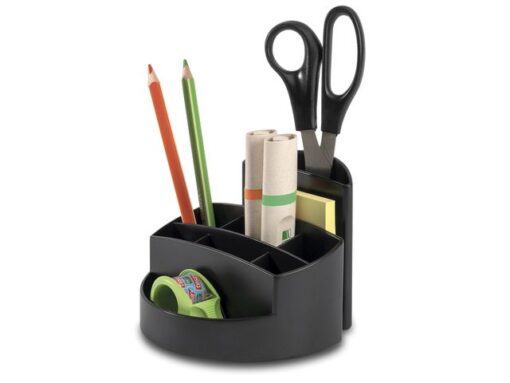 Pennenbak HAN Rondo Karma 9-vaks eco zwart 100% gerecycled  materiaal